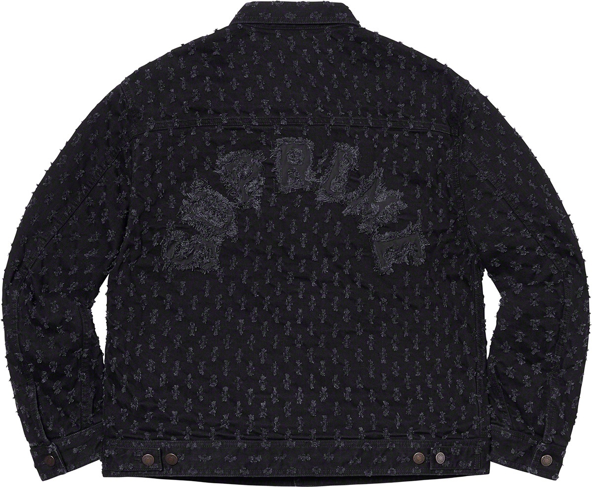 Hole Punch Denim Trucker Jacket view 13